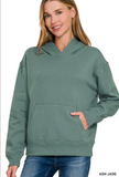 Fleece Kangaroo Pocket Hoodie