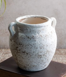 White Washed Ceramic Vase