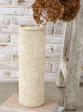 Natural Weave Cement Vase