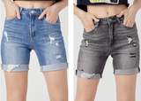 Distressed Boyfriend Shorts