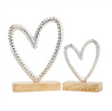 Metal Hearts On Stands