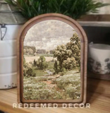 Arch Top Spring Landscape Framed Art