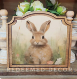 Provincial Tan Bunny Framed Art