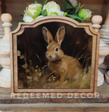 Provincial Bunny Framed Art
