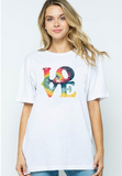 Tie-dye Love Graphic Tee