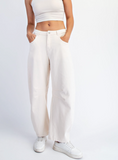 Cotton Twill Barrel Pant