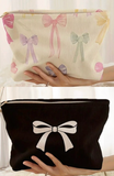 Bowknot Pattern Makeup Cosmetic Clutch Bag