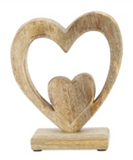 Centered Double Heart Stand