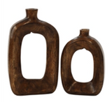 Open Wood Vases