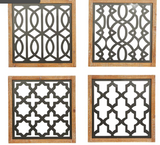 Wood Metal Wall Decor 17w, 17h