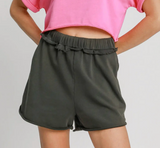 Mineral Washed French Terry Lounge Shorts