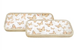Butterfly Enamel Oval Trays