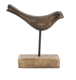 Dark Wood Bird Stand