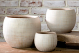 Round Check Design Planters