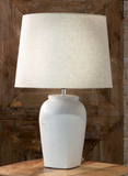 19.75 Vintage White/oat Table Lamp