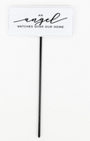 6x12x.5 Enamel Pick (angel) Wh/bk