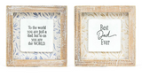 5x5x1.5 Rvs Wood Frame Sign (world/dad) Multi