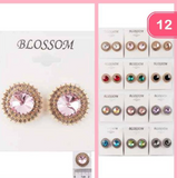Rhinestone Post Earring