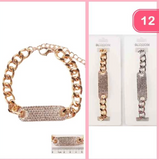 Rhinestone Chain Bracelet
