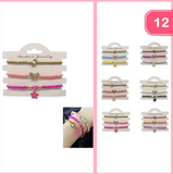 Butterfly Flower Bead Bracelet