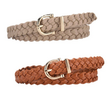Woven Weave Pin Buckle Belt