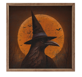 Crow With Moon 8x8