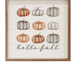 Hello Fall Orange And Grey 8x8