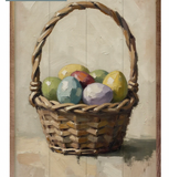 Easter Eggs In Basket 5x8