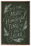 It's The Most Wonderful Time Pine Wh 24x36