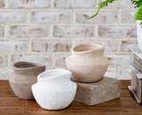 3.5 Wide Mouth Earth Vases