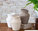 6 Wide Mouth Earth Vases