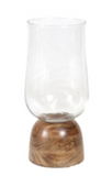 Large Slim Hurricane Glass On Stand