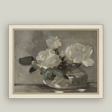 White Rose Vase - 9x7