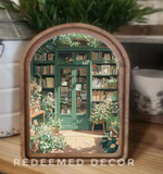 Arch Top Book Store Framed Art