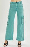 Risen - High Rise Cargo Pocket Wide Leg Pants