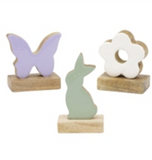 Violet Meadow Bunny, Butterfly And Daisy Pieces