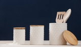 Dol/wood Hobnail Canisters