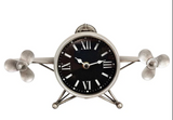 Metal Airplane Table Clock