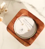Vanilla Jasmine 6oz Wooden Candle