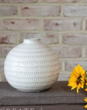 5.8 White Dot Vase