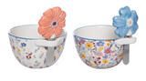 Dol Bowl W/floral Spreader