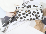 Daisy Printed Wristlet Wallet Bag