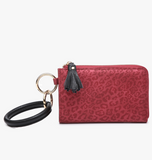 Liv Wristlet/wallet In Cheetah-red