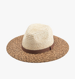 Hadley Raffia Fedora In Multi- Brown