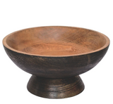 Wood Pedestal Bowl