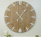 Wood Clock Round