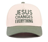 Jesus Changes Everything Two Tone Cotton Hat