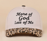 More Of God Less Of Me Two Tone Cotton Hat