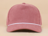 Rope Corduroy Snapback Hat