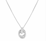 R R Geometirc Knot Pendant Neck Len:16+3in 0.8x1in